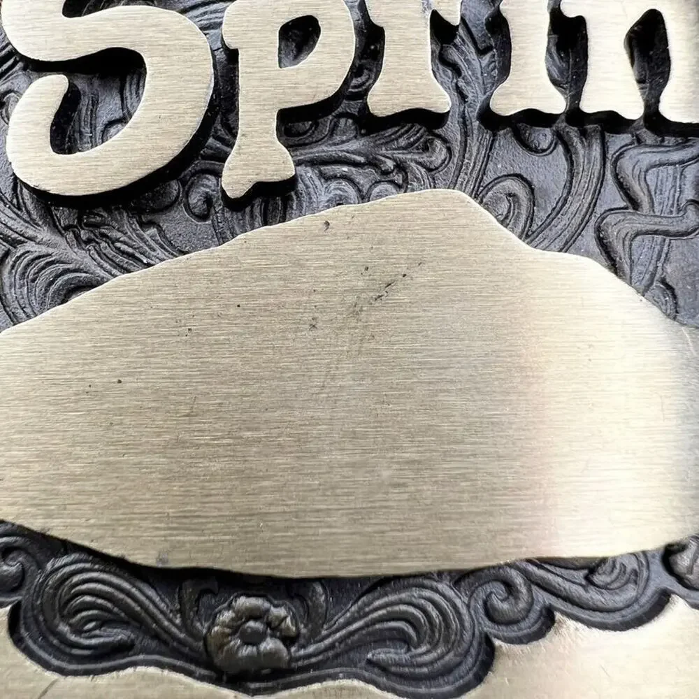 Vintage High Mesa Solid Bronze Colorado Springs Belt Buckle ✨